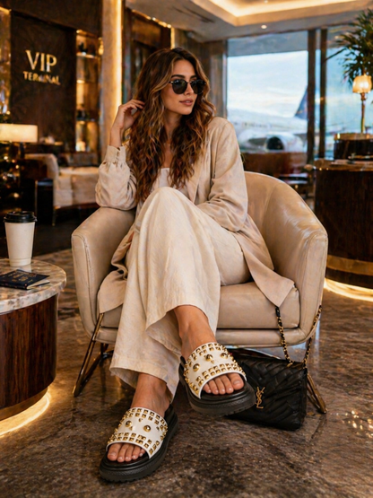 Sandalias Slide Confort Premium – Estilo Relajado de Lujo