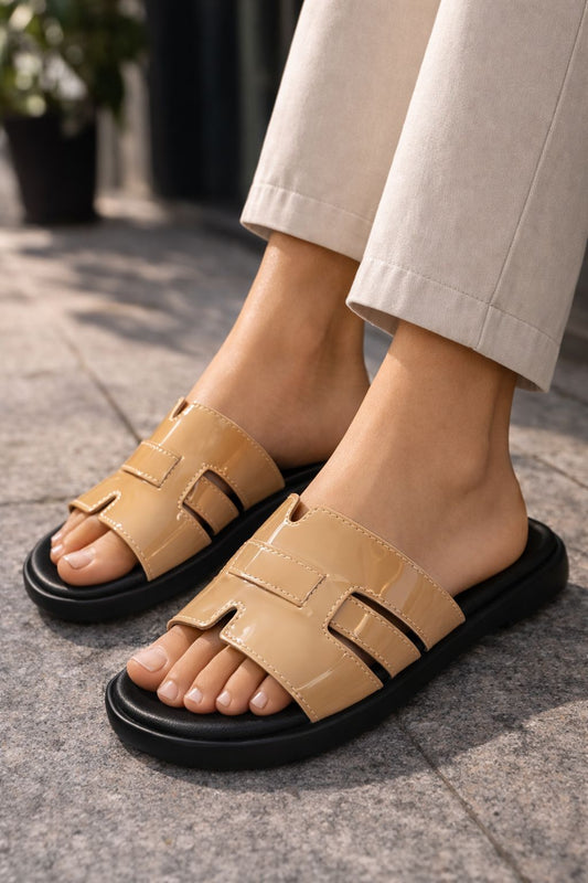 Sandalia Estilo H - Camel