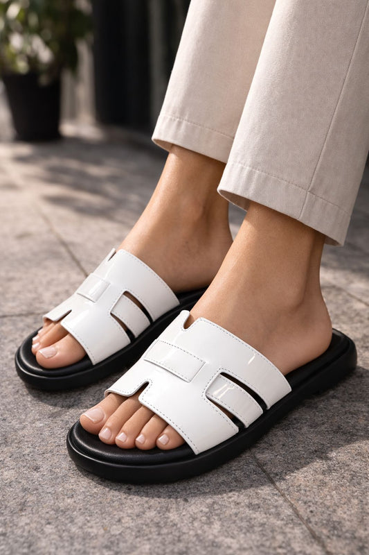 Sandalia Estilo H - Blanco