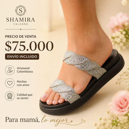 Sandalia Mamá negra precio $75.000 envío incluido